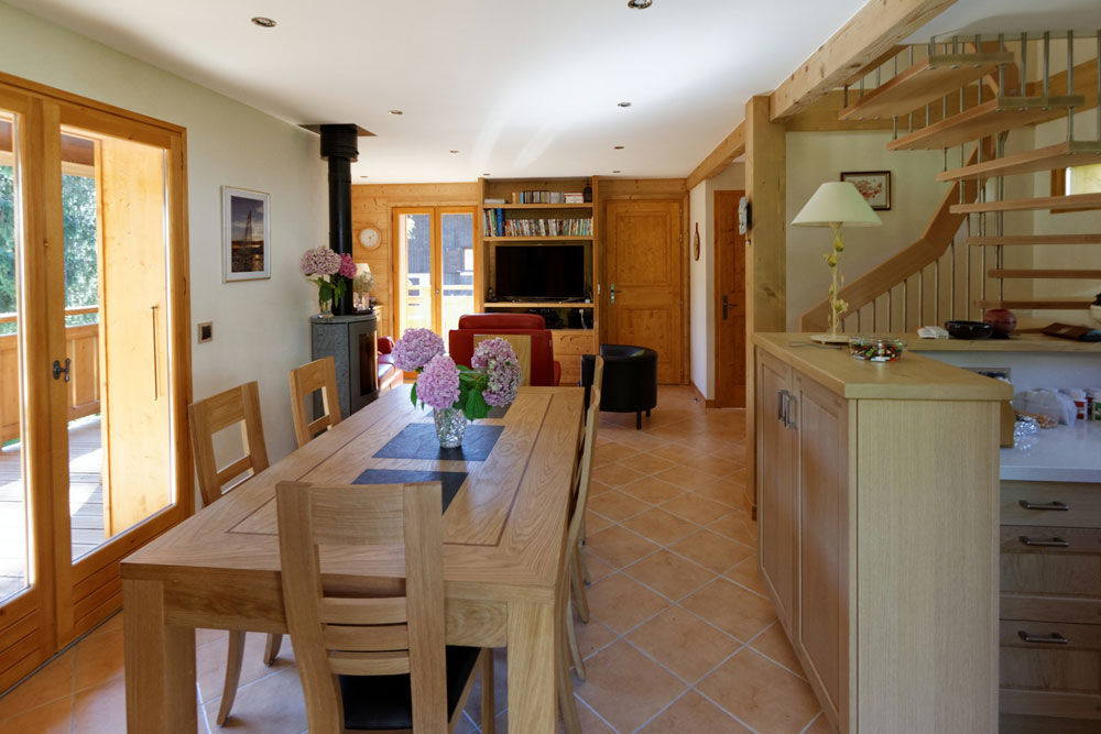 intérieur chalet rénové