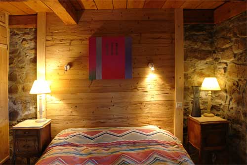 chambre chalet renové